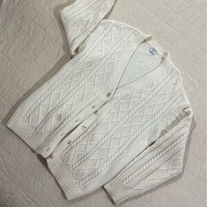 Sunday Best Wool Blend Cable Knit Lamora Cardigan- Size Small